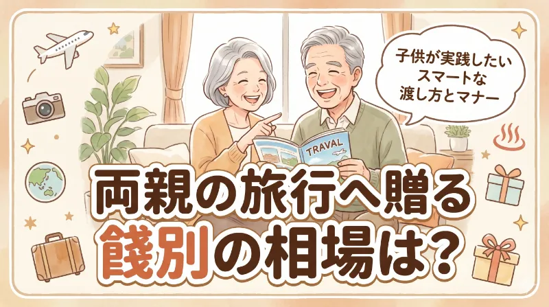 両親の旅行へ贈る餞別の相場は？子供が実践したいスマートな渡し方とマナー
